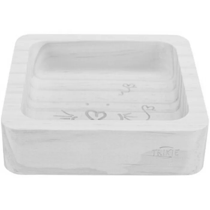 Hlavný obrázok produktu Miska pro hlodavce dřevěná, čtveratá, 190 ml/11 × 11 cm