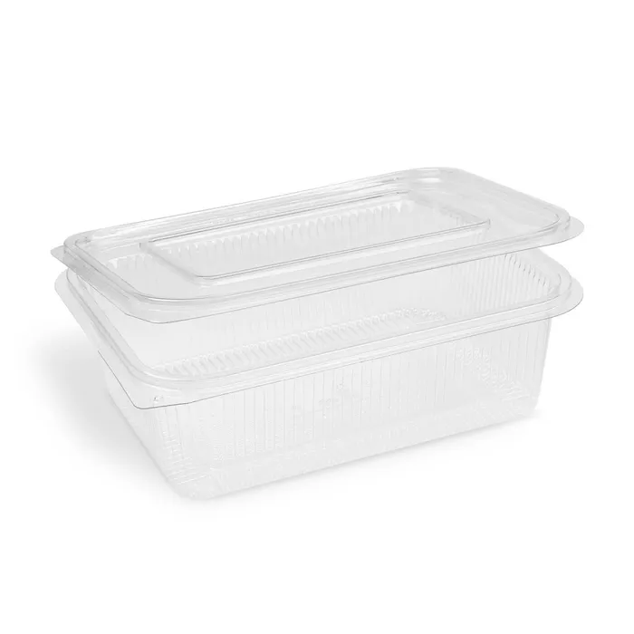 Hlavný obrázok produktu Miska (rPET) s víčkem hranatá průhledná 1500ml [50 ks]