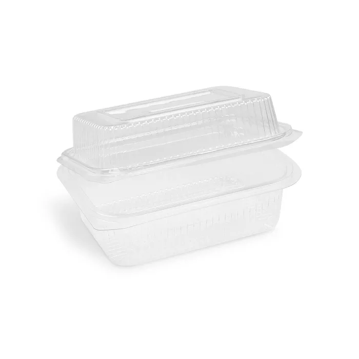 Hlavný obrázok produktu Miska (rPET) s víčkem hranatá průhledná 750 + 400 ml [50 ks]