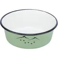 Ďalší obrázok produktu Miska smaltovaná/nerezová, zelená 0,9 l/o 17 cm
