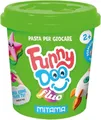 Modelína FUNNY DOO, sada 3 nových farieb, 3x120 g, oranžová, ružová, zelená, MITAMA 63849