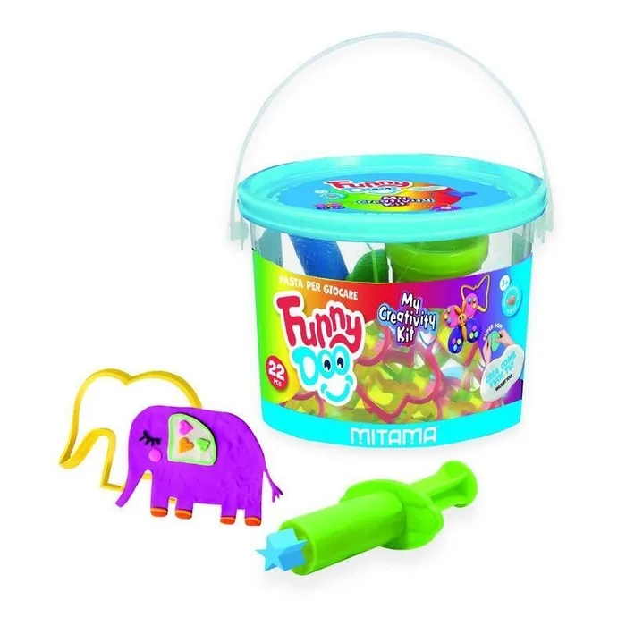 Hlavný obrázok produktu Modelína FUNNY DOO, sada „My Creativity Kit“, 9x50g + formy + nástroje, MITAMA 63853