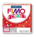 Modelovacia hmota Fimo kids 42g červená s trblietkami