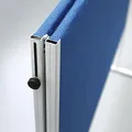 Ďalší obrázok produktu Moderačná textilná tabuľa modrá 120x150cm - skladacia