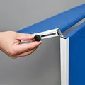 Ďalší obrázok produktu Moderačná textilná tabuľa modrá 120x150cm - skladacia