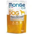 Ďalší obrázok produktu MONGE GRILL vrecko kura a morka pre psov 100 g
