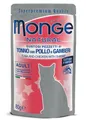 MONGE NATURAL kapsička tuniak a kura v želé s krevetami pre mačky80g