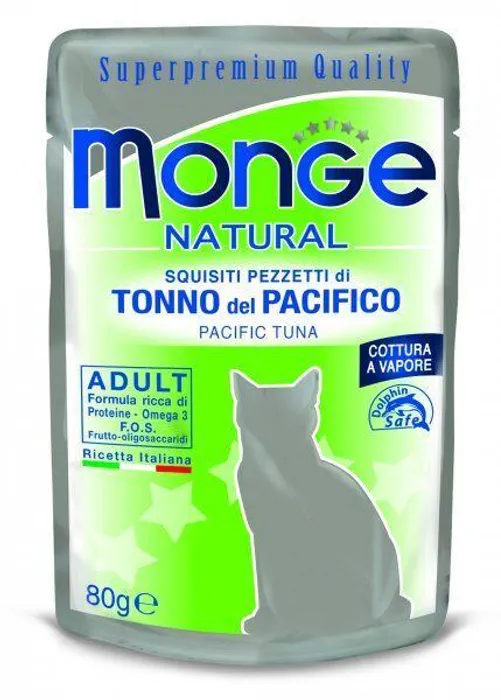 Hlavný obrázok produktu MONGE NATURAL kapsička tuňák v želé pro kočky 80 g