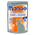 Ďalší obrázok produktu MONGE NATURAL vrecko tuniak v želé s lososom pre mačky 80 g