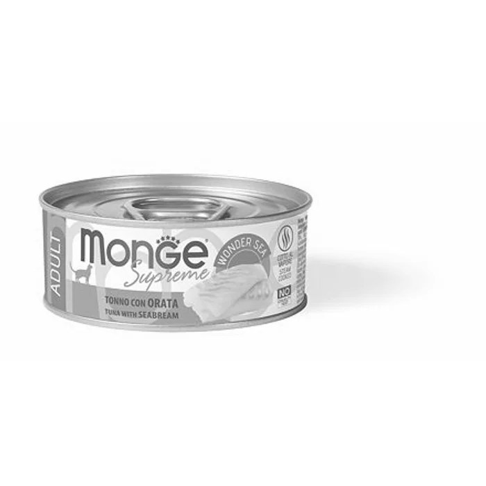 Hlavný obrázok produktu MONGE SUPREME ADULT tuňák a pražma pro kočky 80 g