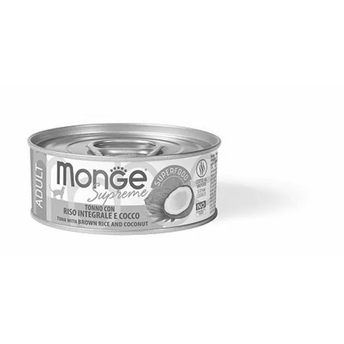 Hlavný obrázok produktu MONGE SUPREME ADULT tuňák s hnědou rýží a kokosem pro kočky 80 g