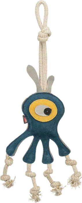 Hlavný obrázok produktu Monster - příšerka na laně, 47 cm, hračka pro psy, 100% pravá kůže/lano, petrolejová