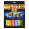 Viacfarebné pastelky „Magic 3408“, sada rôznych farieb 12+1, trojhranné, KOH-I-NOOR