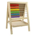 Ďalší obrázok produktu Multifunkčná tabuľa s počítadlom 23,5x33x20 cm - drevená 2v1