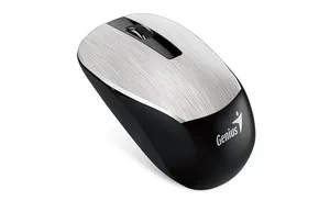 Myš, bezdrôtová, optická, štandardná veľkosť, GENIUS NX-7015, strieborná
