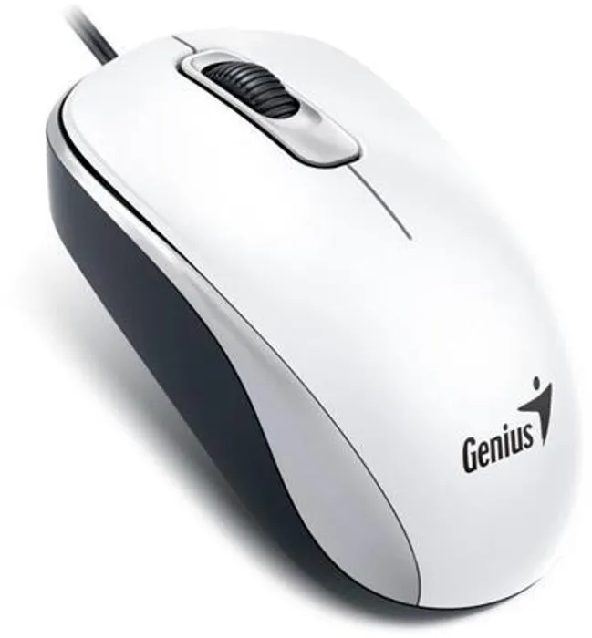 Hlavný obrázok produktu Myš, drátová, optická, standardní velikost, USB, GENIUS "DX-110", bílá