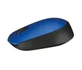 Myš M171, modrá, bezdrôtová, optická, USB, mini, LOGITECH