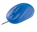Myš "Primo Compact", modrá, drátová, optická, stredná veľkosť, USB, TRUST
