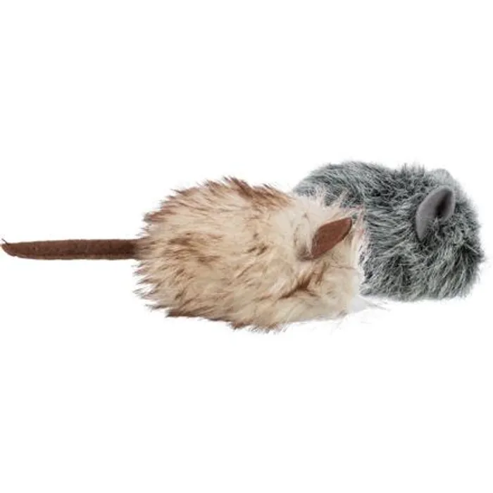 Hlavný obrázok produktu Myška chlupatá s catnipem, 9 cm, šedá/béžová