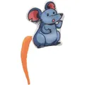 Ďalší obrázok produktu Myška emotívna s catnipom, farebný chvostík, 7.5 cm, látka, 5 druhov