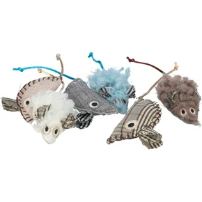 Myška látková/plyšová s catnipom, 8 cm, rôzne druhy