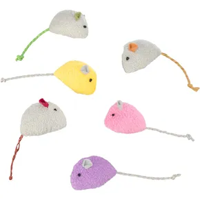 Myška plyšová s catnipom, 5 cm, rôzne farby
