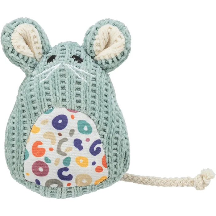Hlavný obrázok produktu Myška tkaná sedící, s catnipem, 11 cm