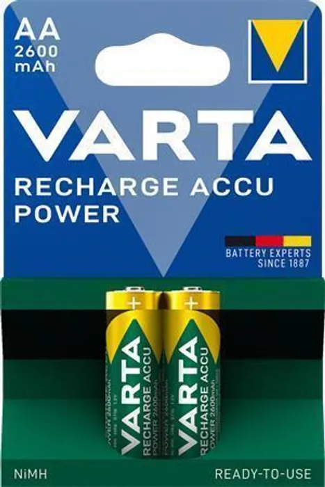 Hlavný obrázok produktu Nabíjecí baterie, AA, 2x2500 mAh, přednabité, VARTA "Professional Accu"