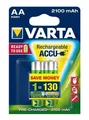 Ďalší obrázok produktu Nabíjacia batéria, AA (tužková), 2x2100 mAh, prednabité, VARTA Longlife Accu