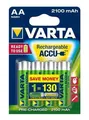 Nabíjacia batéria, AA (tužková), 4x2100 mAh, prednabité, VARTA Longlife Accu