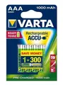 Ďalší obrázok produktu Nabíjacia batéria, AAA (mikrotužková), 4x1000 mAh, VARTA Professional Accu