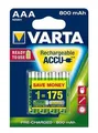Ďalší obrázok produktu Nabíjacia batéria, AAA (mikrotužková), 4x800 mAh, prednabité, VARTA Longlife Accu