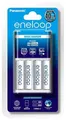 Nabíjačka batérií, AAA, + 4xAAA, časovač, PANASONIC „Eneloop“