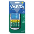 Nabíjačka batérií, AA/AAA, 4x2700 mAh AA, car socket, LCD displej, VARTA