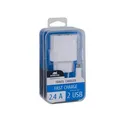 Nabíjačka "VA 4122 WD1", biela, 2 x USB, 2,4A, dátový kábel micro USB, RIVACASE