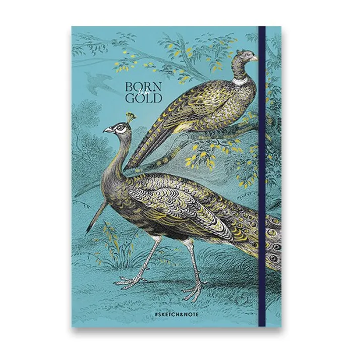 Hlavný obrázok produktu Náčrtník Shkolyaryk Muse Sketch & Note Born Gold A5, tečkovaný, 80 listů