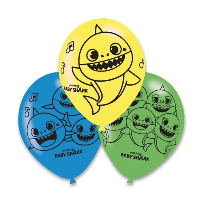 Hlavný obrázok produktu Nafukovací balónky Baby Shark mix barev a motivů, [6 ks]
