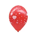 Ďalší obrázok produktu Nafukovací balónik Srdcia bielo/červený priemer 30cm `L` [5 ks]
