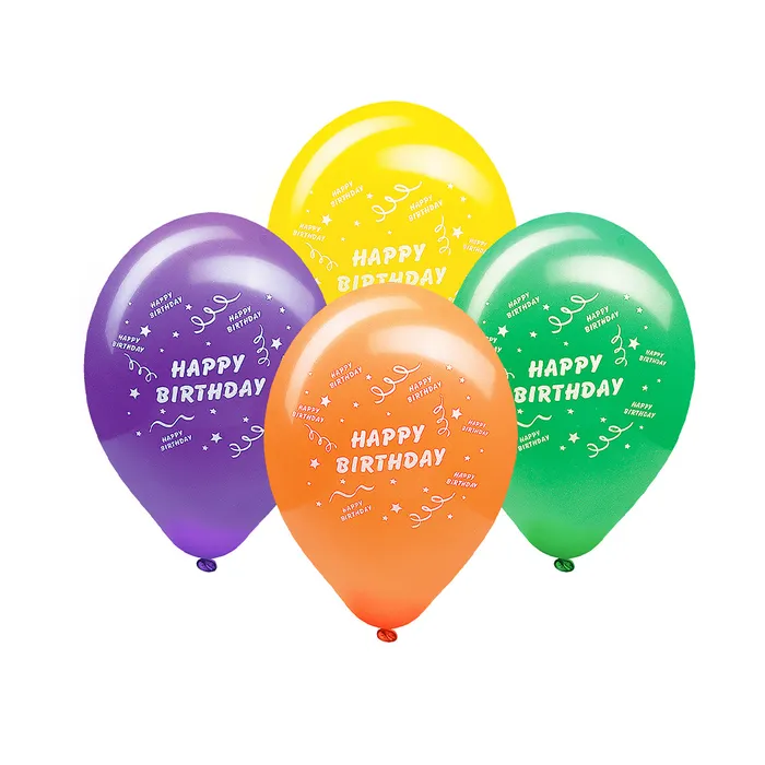 Hlavný obrázok produktu Nafukovací balónky "Happy Birthday" "M" [100 ks]