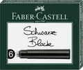 Náhradné atramentové bombičky, čierna farba Faber-Castell 185507