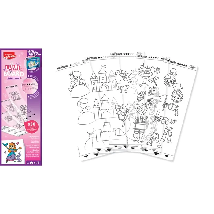 Hlavný obrázok produktu Náhradní náplň do kreativní sady Lumi Board - Pohádka