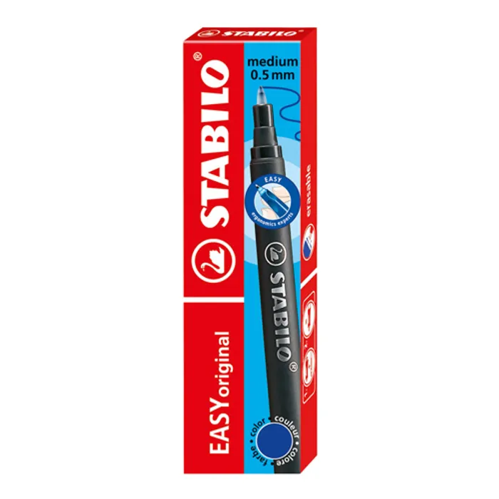 Hlavný obrázok produktu Náhradní náplň STABILO EASYoriginal Refill - medium - modrý zmizíkovatelný inkoust [3 ks]