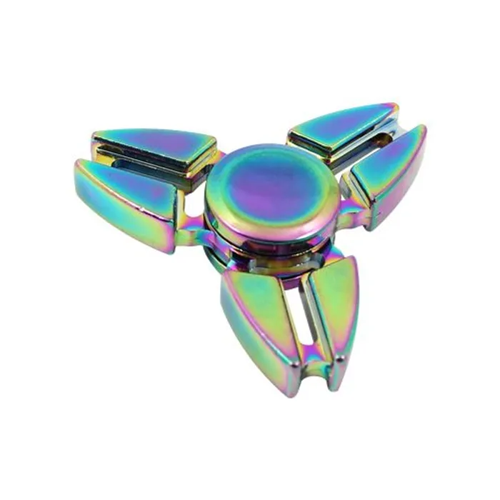Hlavný obrázok produktu Rainbow Fidget Spinner - 6,5 cm, duhový kov