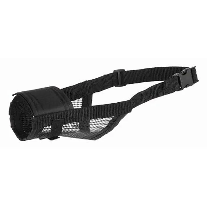 Hlavný obrázok produktu Náhubek nylonový se síťkou, polyester, černý M - L 23 - 31 cm