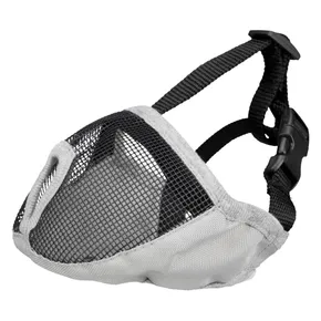 Náhubok pre krátkonosé plemená, polyester S, 23 cm, sivý