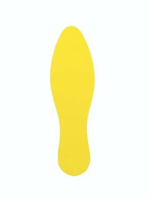 Hlavný obrázok produktu Nálepka na podlahu, žlutá, stopa, 280mm, TARIFOLD [10 ks]