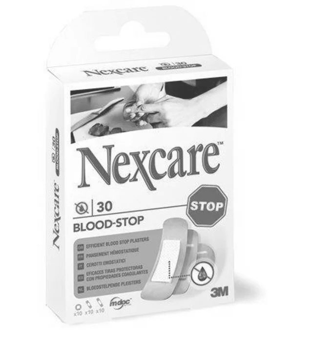 Hlavný obrázok produktu Náplast na zastavení krvácení, 3M "Nexcare Blood Stop", 30ks/balení
