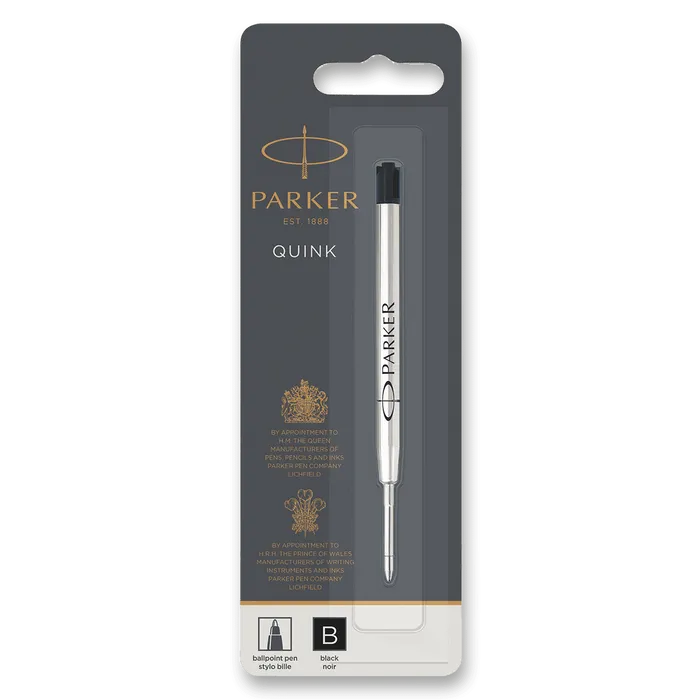 Hlavný obrázok produktu Náplň Parker QuinkFlow do kuličkového pera B, černá, B