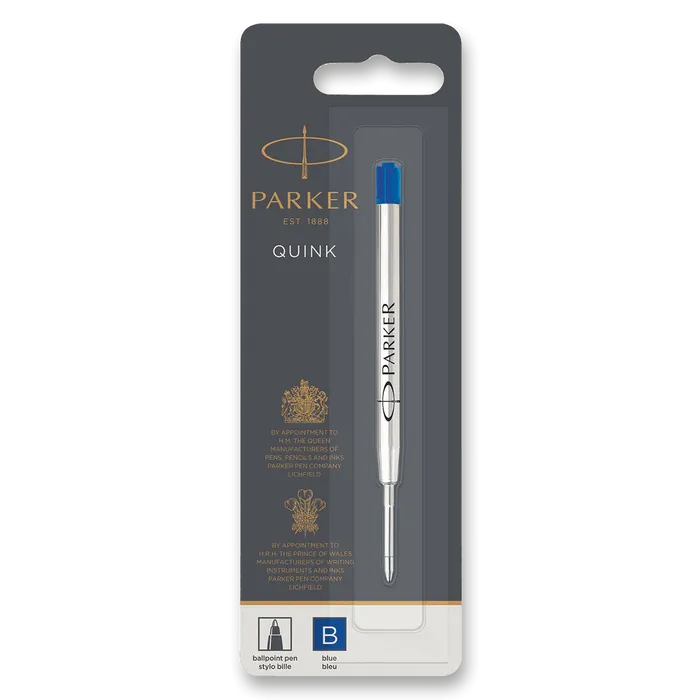 Hlavný obrázok produktu Náplň Parker QuinkFlow do kuličkového pera B, modrá, B