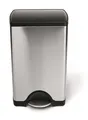 Nášľapný odpakový kôš, 38 l, nerez, SIMPLEHUMAN